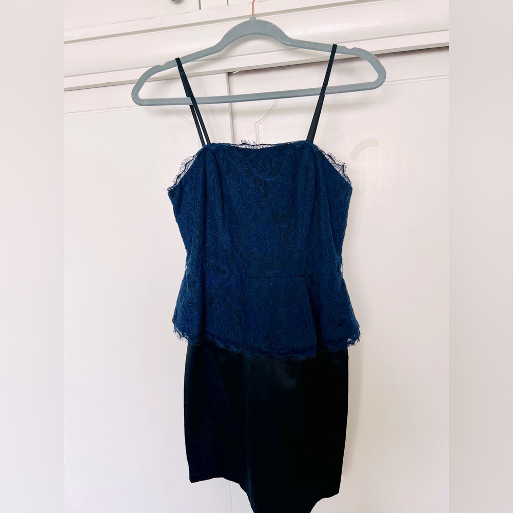 NWOT Kate Young for Target Lace and Satin Spaghetti Strap Mini Dress (Size 2)